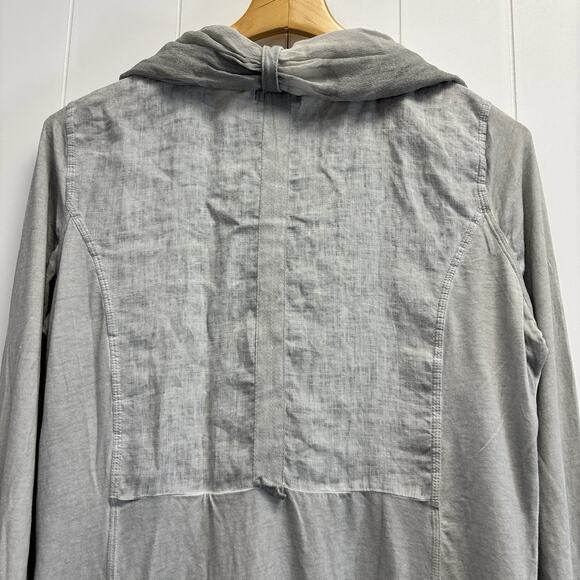 Simclan Distress Wash Jacket Women Large (40) Gray Boho Minimalist Artsy Unique - Picture 9 of 9